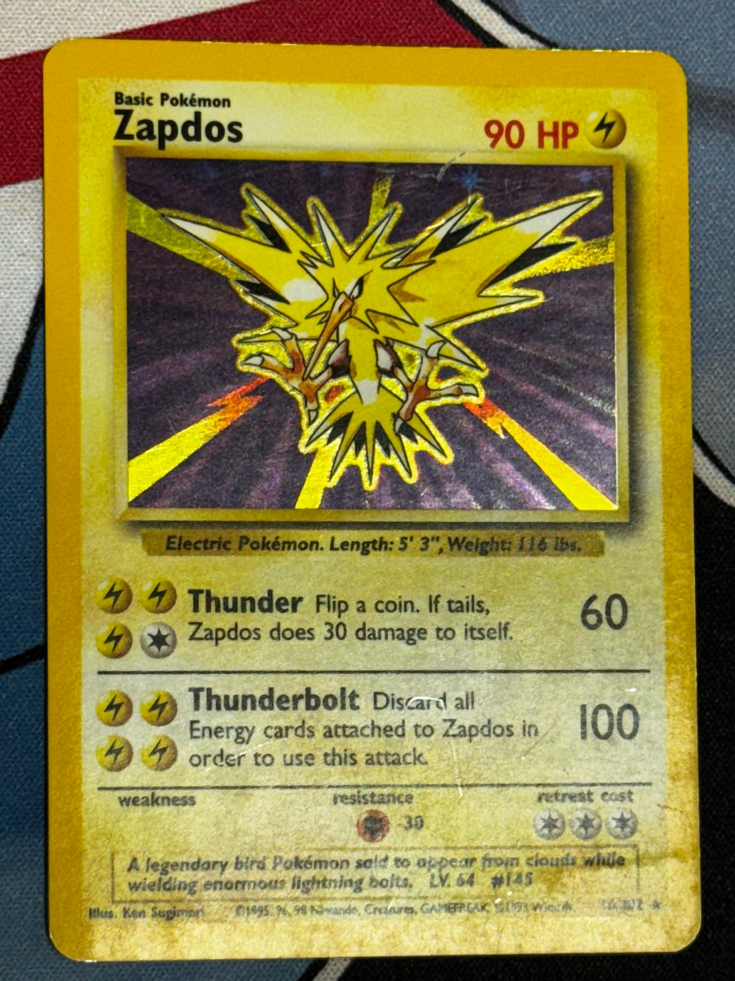 Zapdos 16/102 - Base Set / Holo