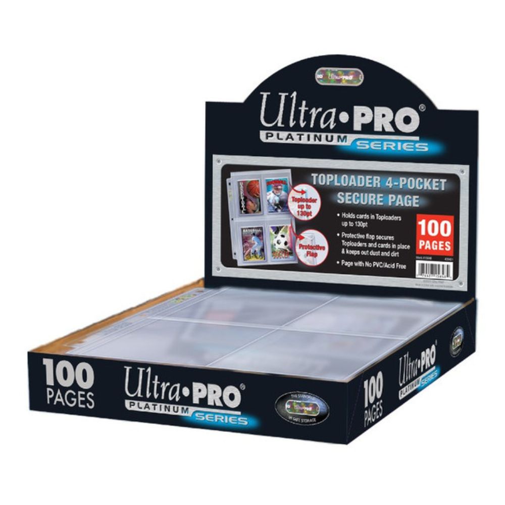 Ultra Pro - 4-Pocket Secure Page for Toploaders (1 Page)