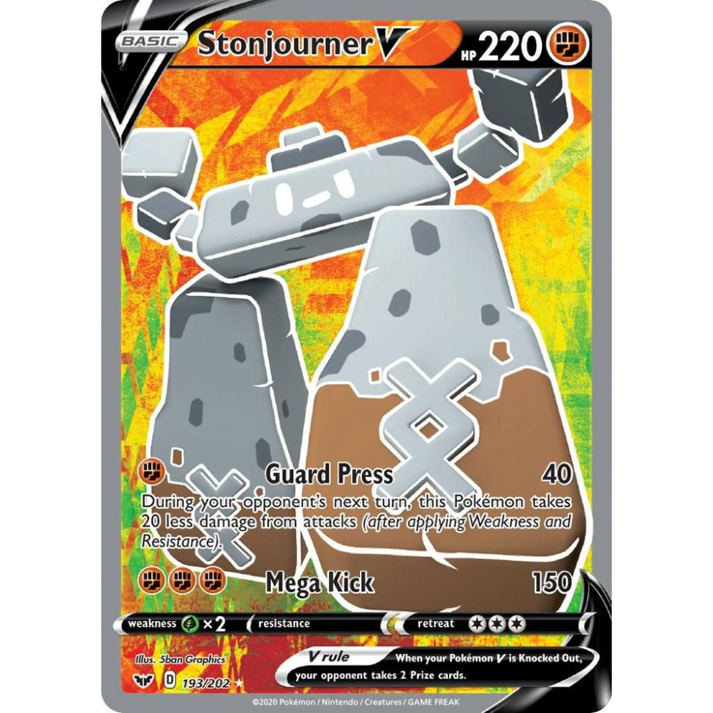Stonjourner V 193/202 - Sword & Shield