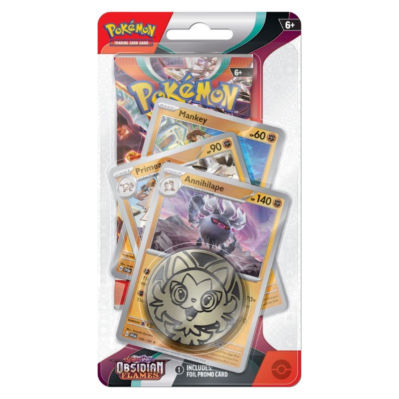 Pokemon TCG - Scarlet & Violet: Obsidian Flames - Premium Checklane Blister - Annihilape