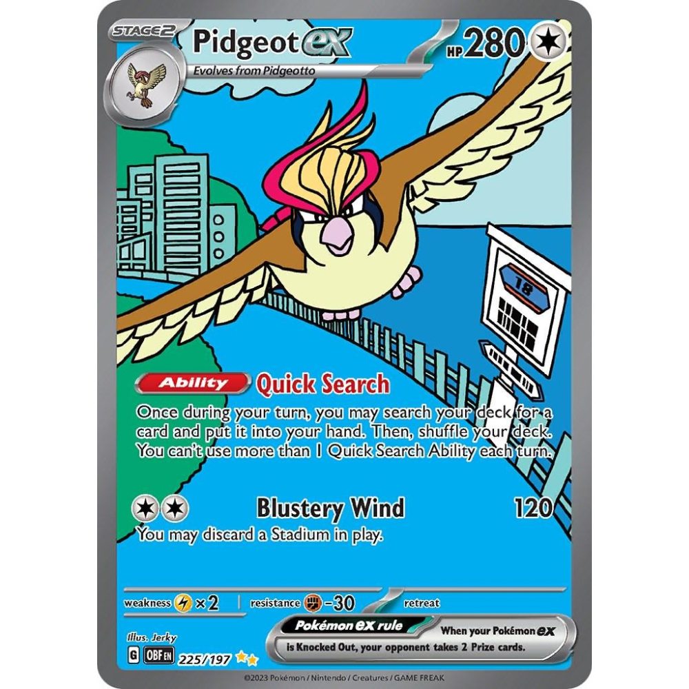 Pidgeot ex 225/197 - Obsidian Flames