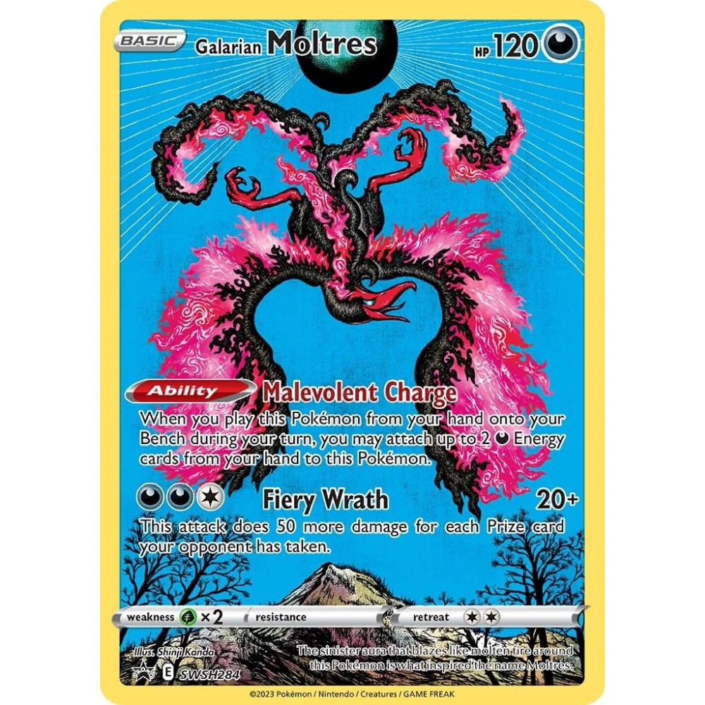 Galarian Moltres SWSH 284 - SWSH Black Star Promos