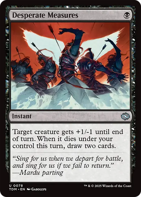 Desperate Measures - Tarkir: Dragonstorm