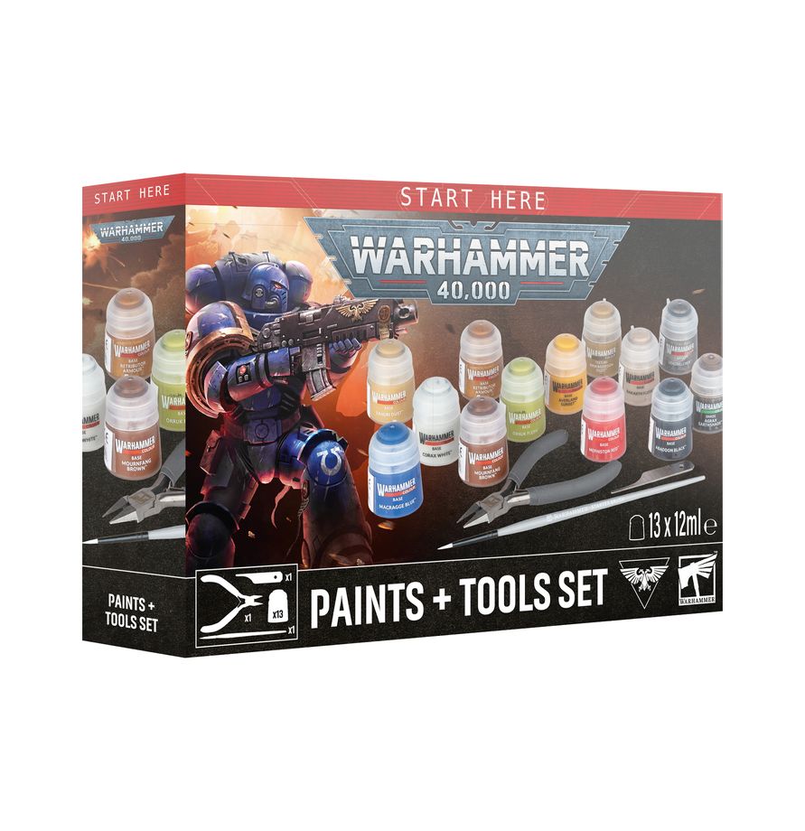 Warhammer 40,000: Paints + Tools Set
