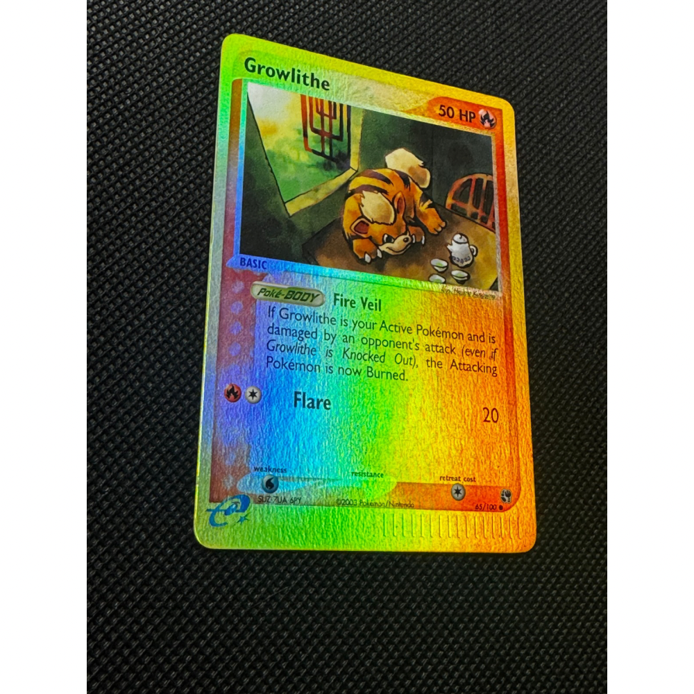 Growlithe 65/100 - EX Sandstorm / Reverse Holo