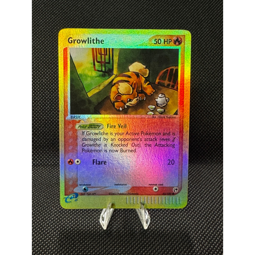 Growlithe 65/100 - EX Sandstorm / Reverse Holo