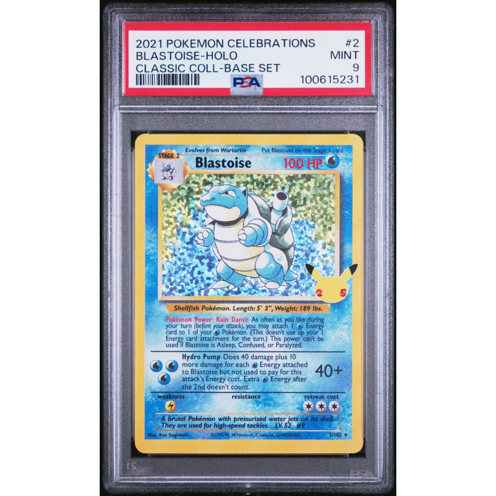 Blastoise 2/102 - Celebrations / PSA 9
