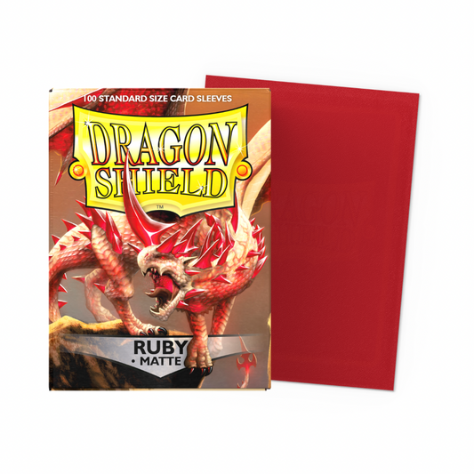 Dragon Shield - Standard Sleeves Matte (100 Sleeves) Ruby
