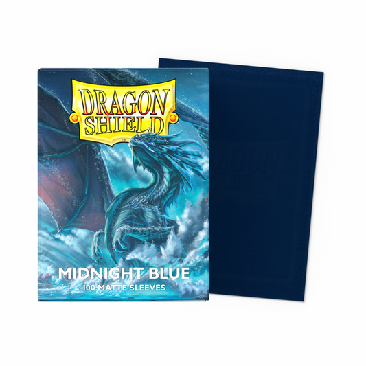 Dragon Shield - Standard Sleeves Matte (100 Sleeves) Midnight Blue