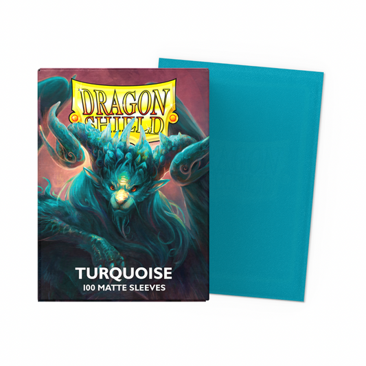 Dragon Shield - Standard Sleeves Matte (100 Sleeves) Turquoise
