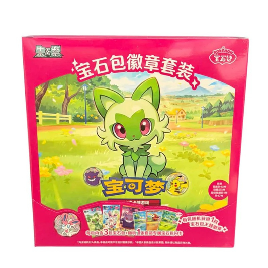 Pokémon TCG - Gem Pack Badge Set Pack: Booster Box 3in1  ( Chinese ) / PRE-ORDER