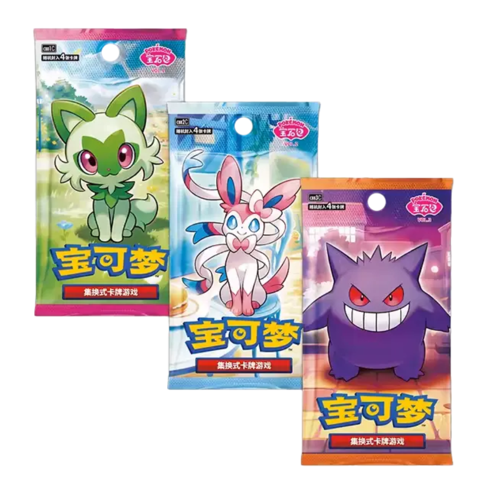Pokémon TCG - Gem Pack Badge Set Pack 3 in 1  ( Chinese ) / PRE-ORDER
