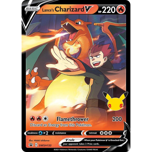 Lance's Charizard V 133 - Black Star Promos