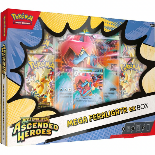 Pokemon TCG: Mega Evolutions - Ascended Heroes Mega Feraligatr ex Box