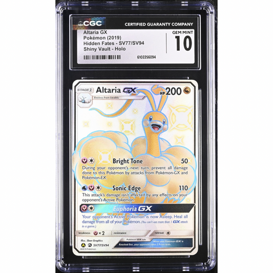 Altaria GX SV77/SV94 - Hidden Fates / CGC 10