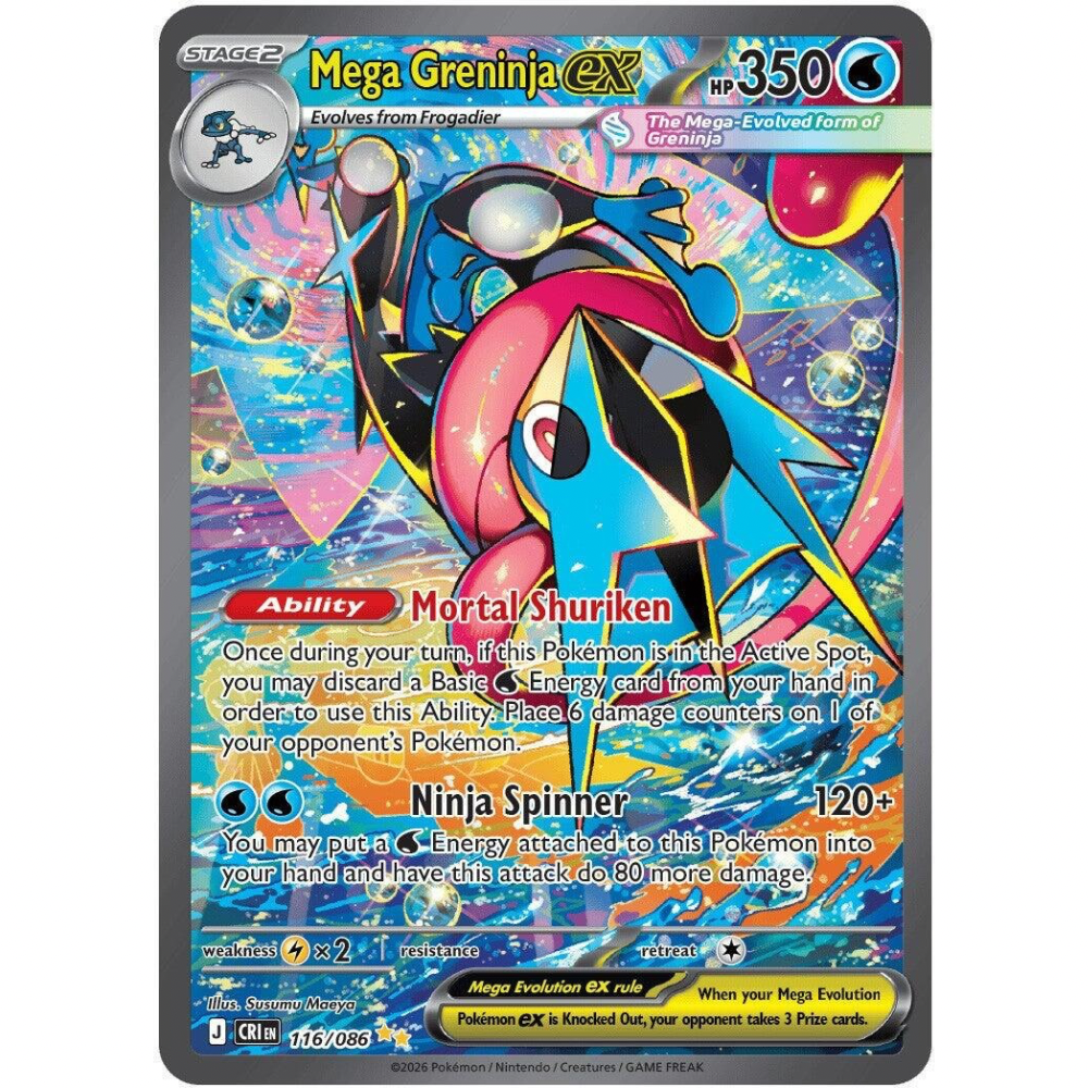 Mega Greninja ex 116/086 - Chaos Rising