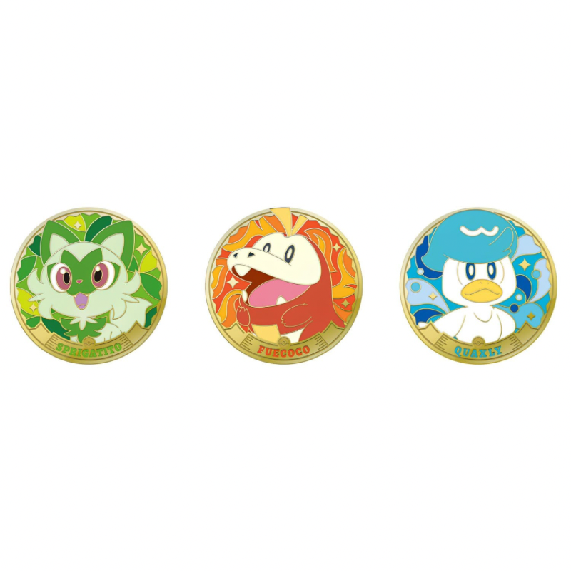 Pokémon TCG: Paldea Magnet Coin Set - (Chinese)