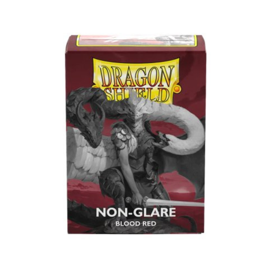 Dragon Shield - Non-Glare Standard Size Sleeves - Matte Blood Red (100 Sleeves)