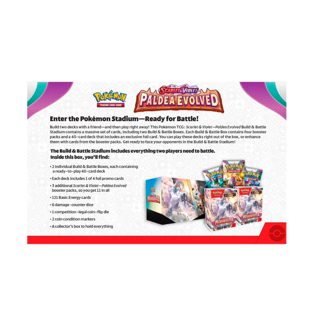 Pokemon TCG - Scarlet & Violet: Paldea Evolved Build & Battle Stadium