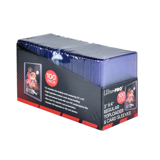 Ultra Pro - 3" X 4" Regular Toploaders & Penny Sleeves (100 Pieces)