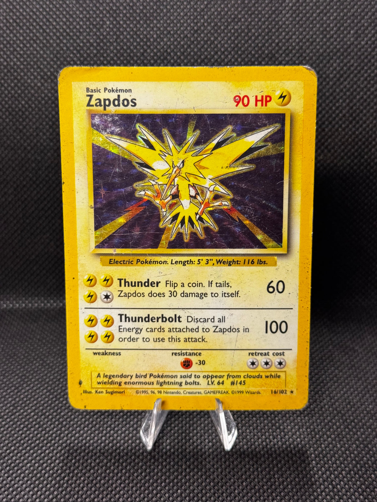 Zapdos 16/102 - Base Set / Holo