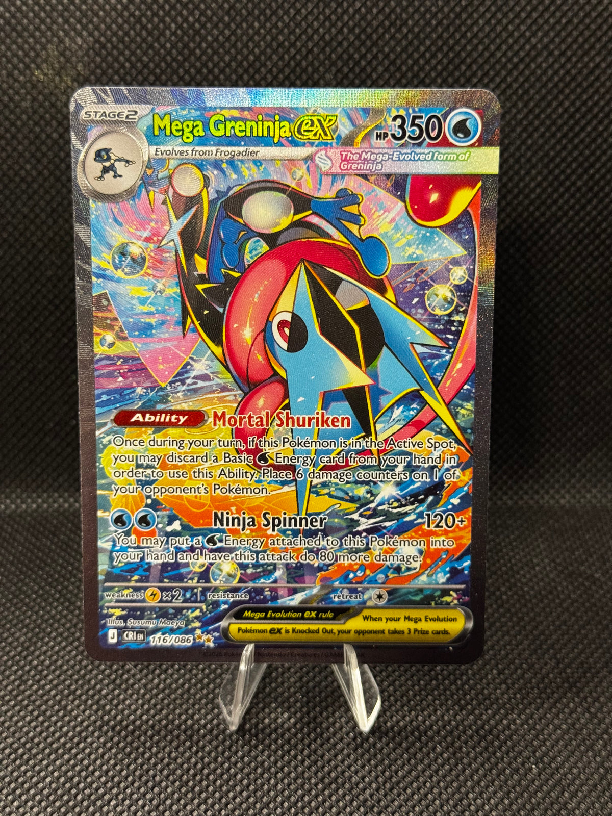 Mega Greninja ex 116/086 - Chaos Rising