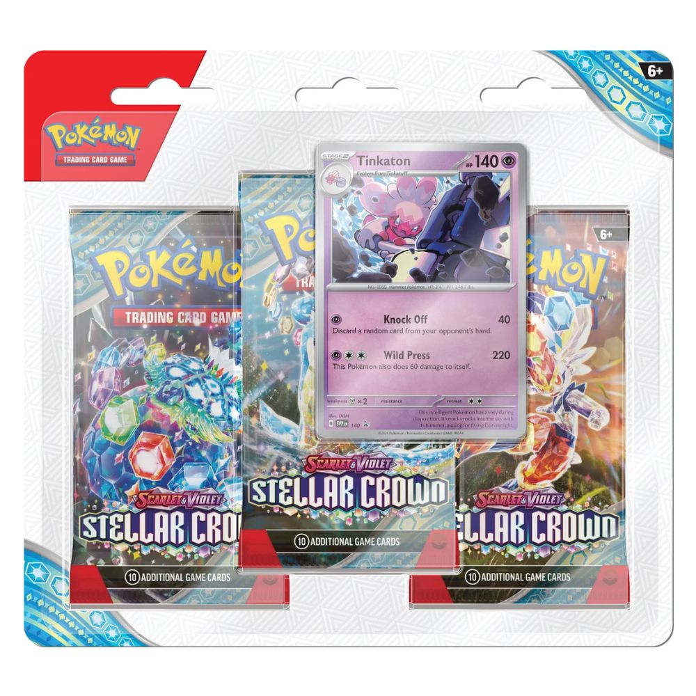 Pokemon TCG - Scarlet & Violet 7: Stellar Crown 3-Pack Blister