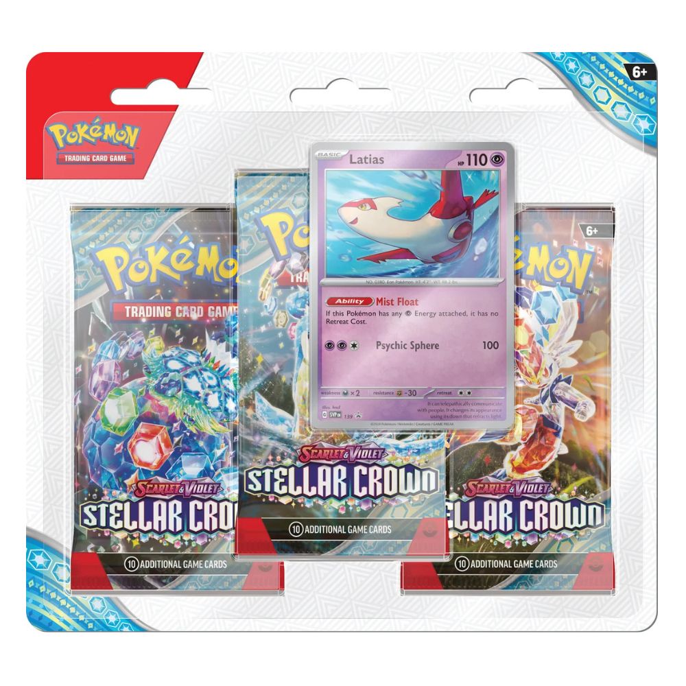 Pokemon TCG - Scarlet & Violet 7: Stellar Crown 3-Pack Blister