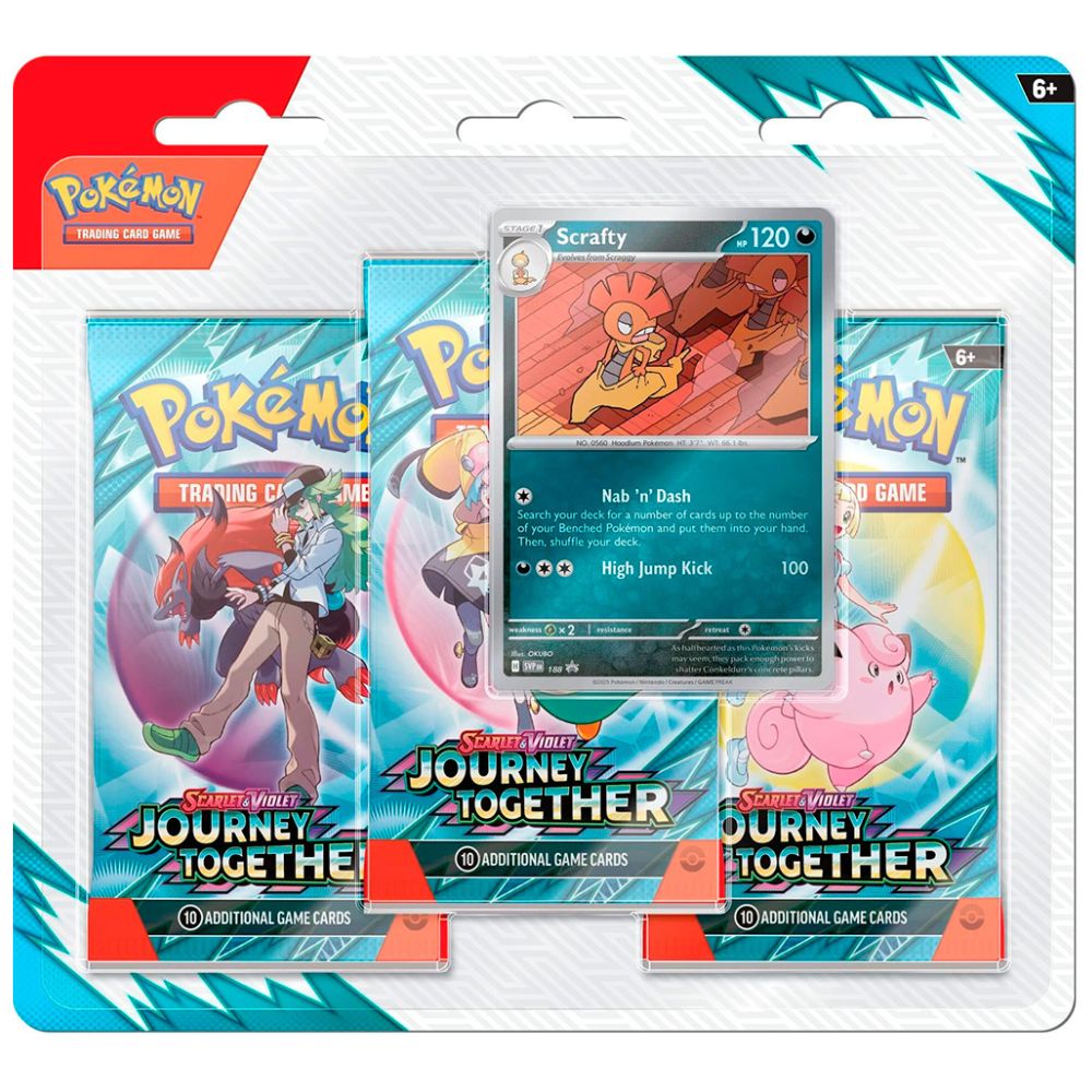 Pokemon TCG - Scarlet & Violet 9: Journey Together 3-Pack Blister