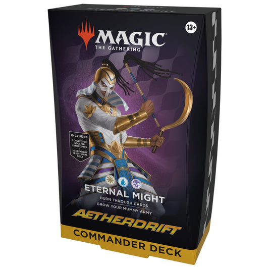 Magic: The Gathering Aetherdrift Commander Deck - Eternal Might, White/Blue/Black