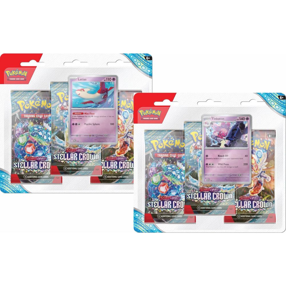 Pokemon TCG - Scarlet & Violet 7: Stellar Crown 3-Pack Blister