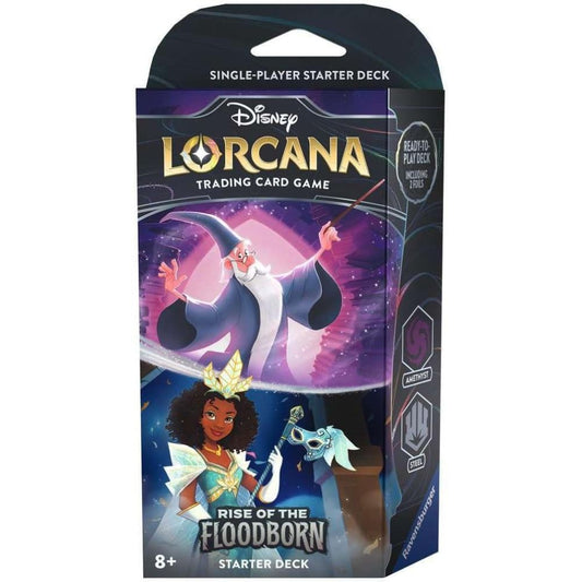 Disney Lorcana TCG - Rise of the Floodborn Starter Deck - Amethyst, Steel