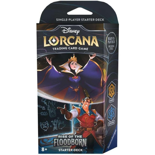 Disney Lorcana TCG - Rise of the Floodborn Starter Deck - Amber, Sapphire