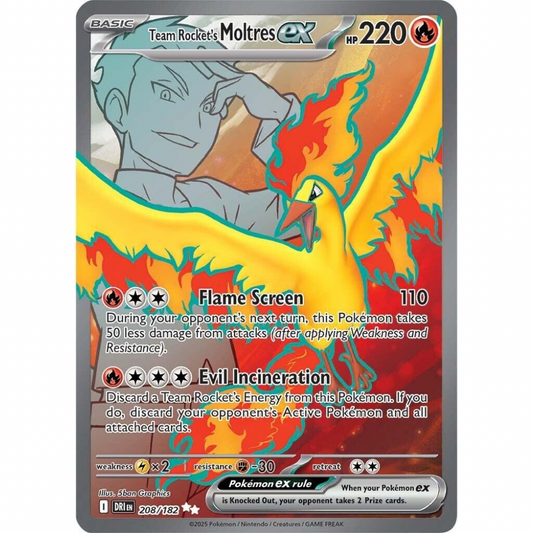 Team Rocket's Moltres ex 208/182 - Destined Rivals
