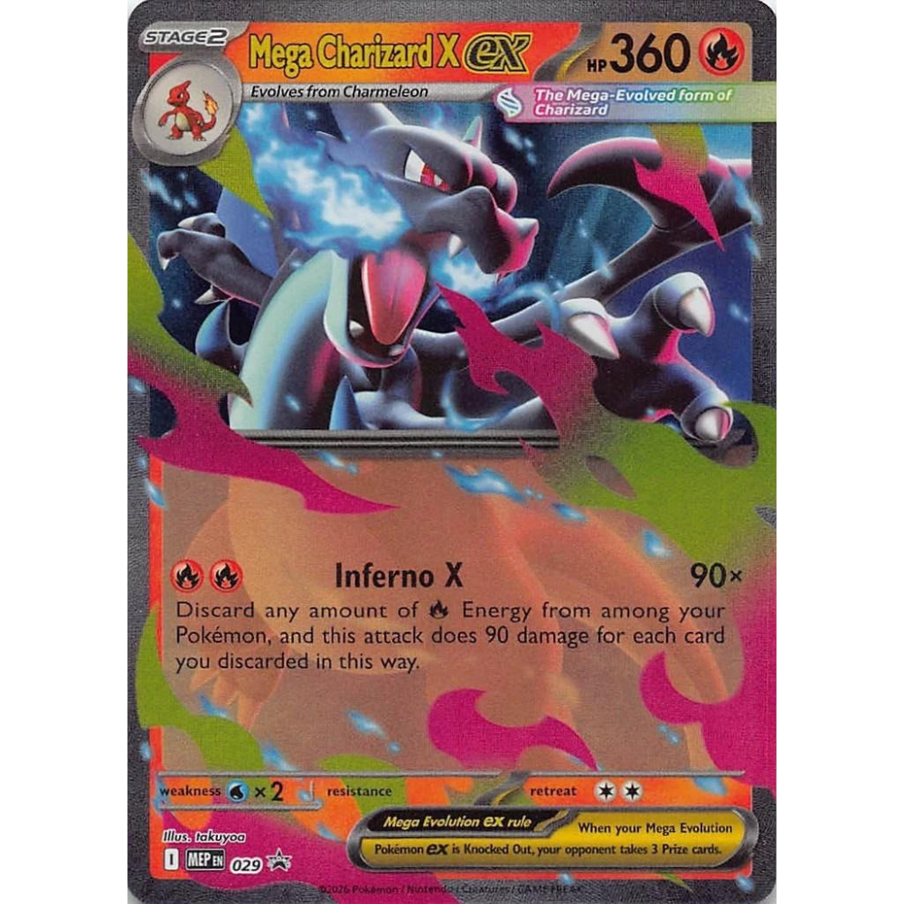 Mega Charizard ex MEP 29 - MEP Black Star Promos