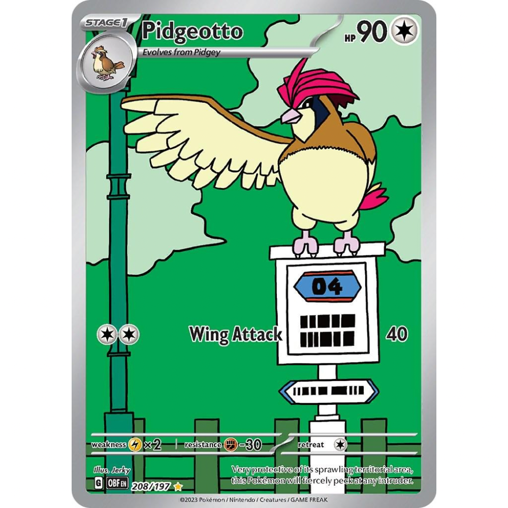 Pidgeotto 208/197 - Obsidian Flames