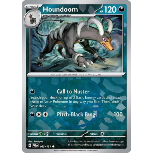 Houndoom 063/131 - Prismatic Evolutions / Master Ball