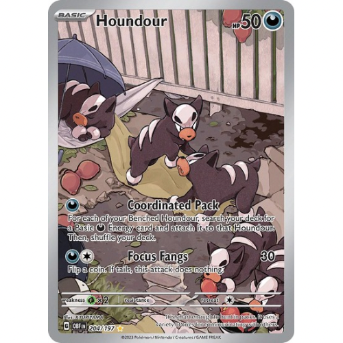 Houndour 204/197 - Obsidian Flames