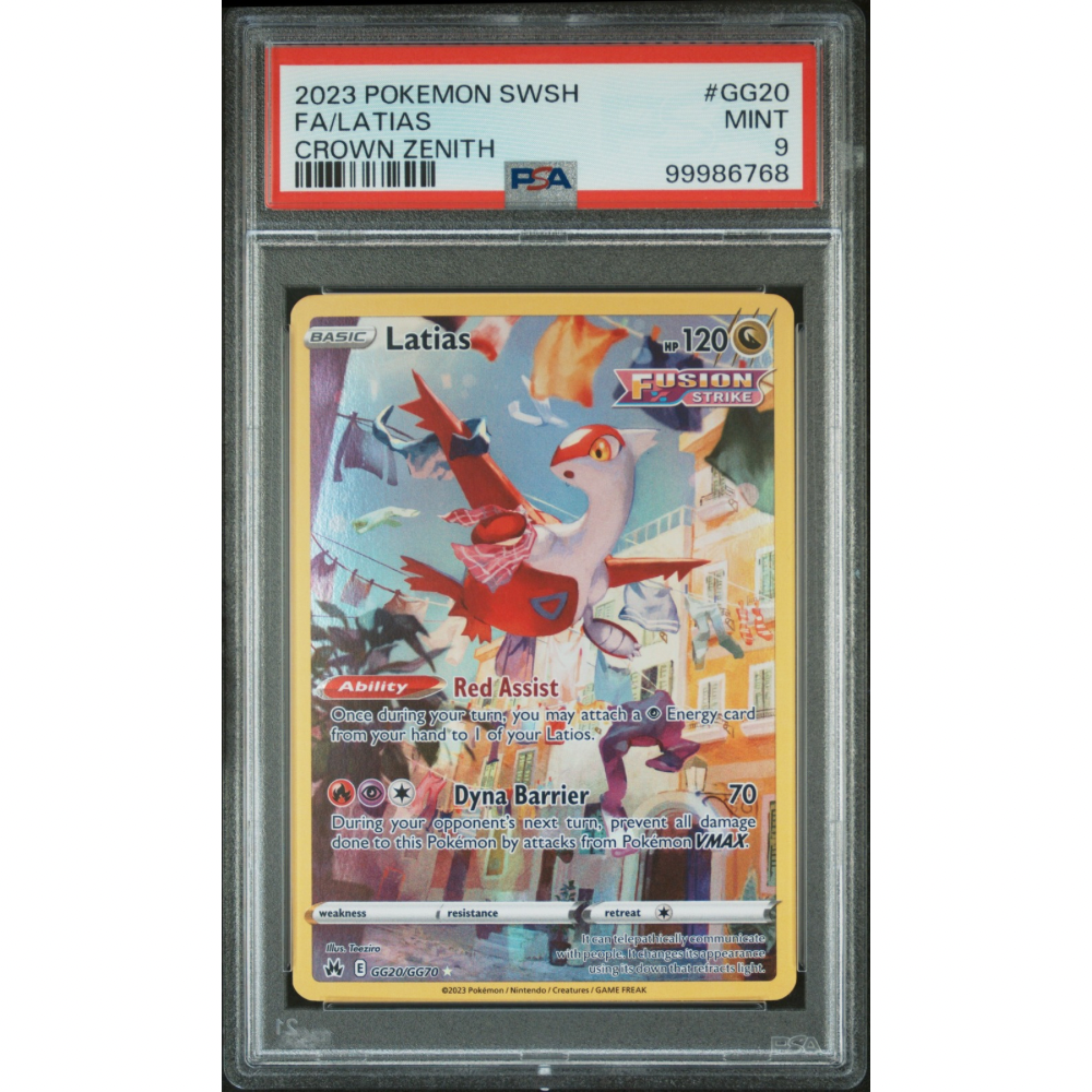 Latias GG20/GG70 - Crown Zenith  / PSA 9