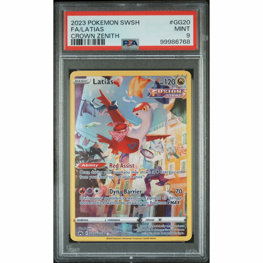 Latias GG20/GG70 - Crown Zenith  / PSA 9