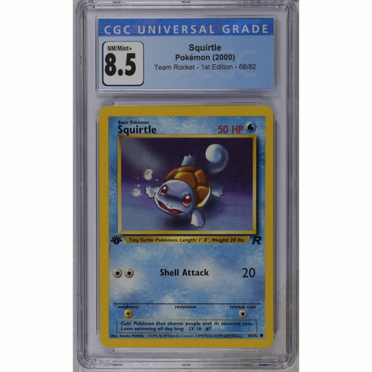 Squirtle 68/82 - Team Rocket  / CGC 8,5