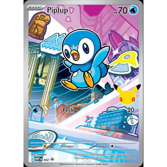 Piplup - MEP 042 - MEP Black Star Promos