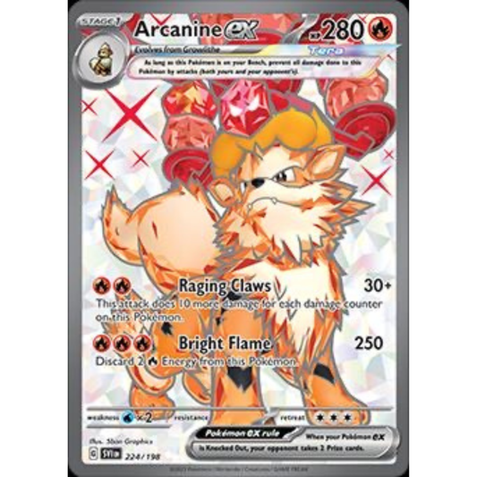 Arcanine ex 224/198 - Scarlet & Violet