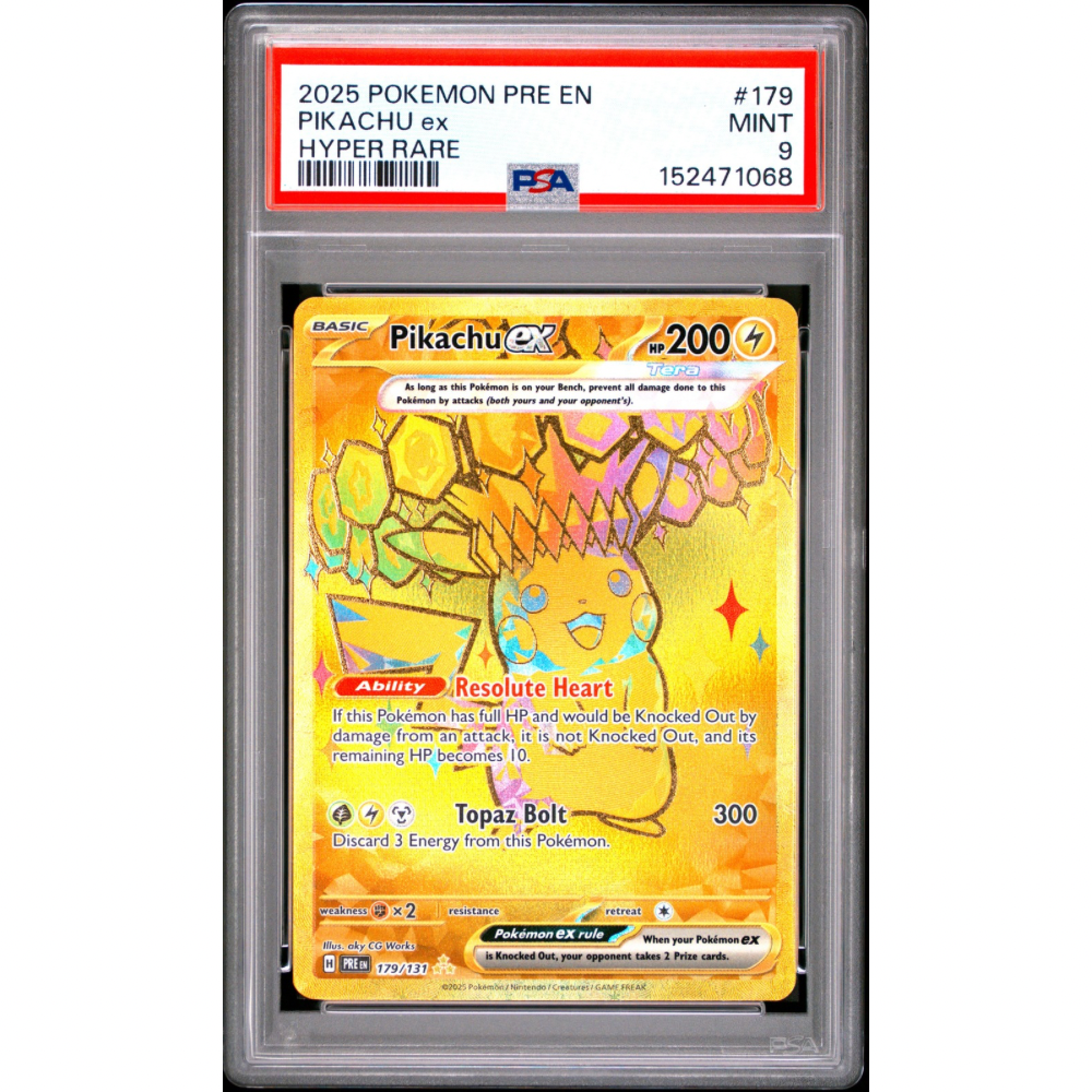Pikachu ex 179/131 - Prismatic Evolutions / PSA 9