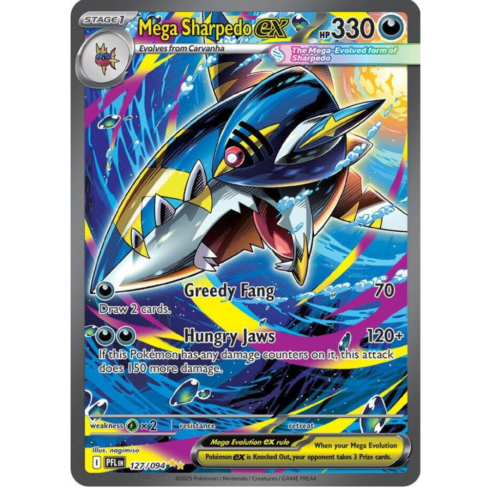 Mega Sharpedo ex 127/094 - Phantasmal Flames