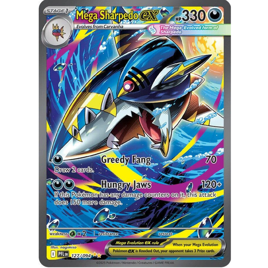 Mega Sharpedo ex 127/094 - Phantasmal Flames