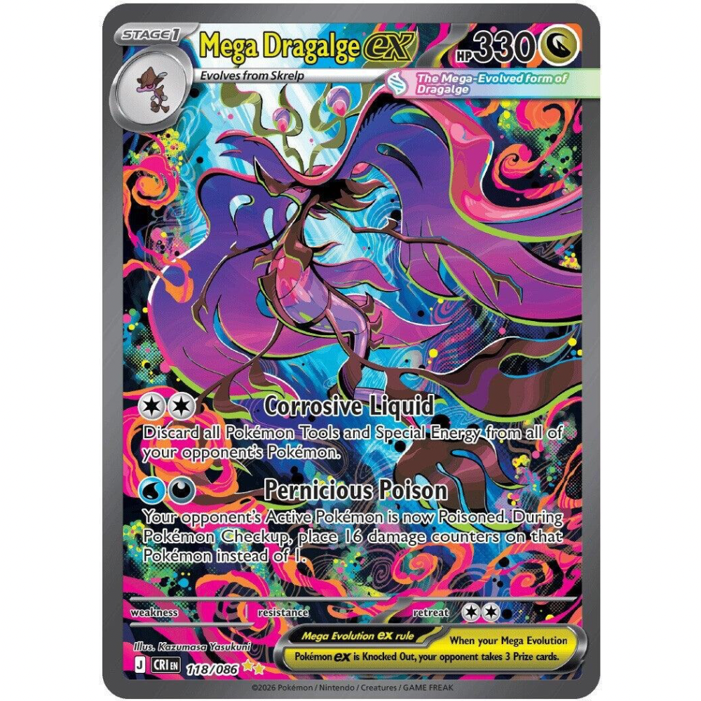 Mega Dragalge ex 118/086 - Chaos Rising