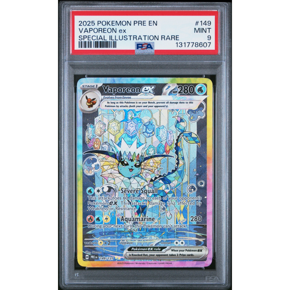 Vaporeon ex 149/131 - Prismatic Evolutions / PSA 9