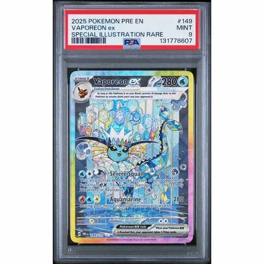 Vaporeon ex 149/131 - Prismatic Evolutions / PSA 9