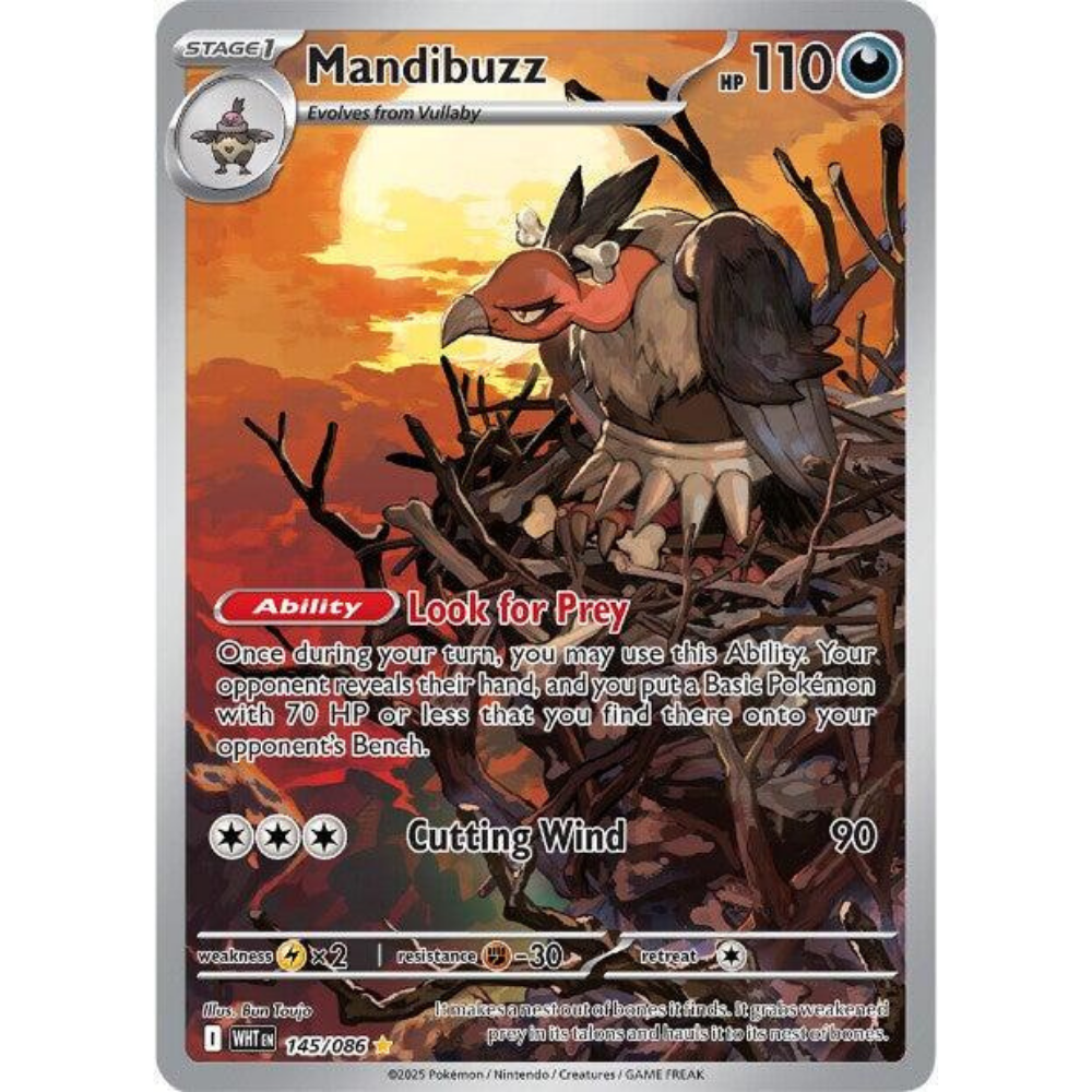 Mandibuzz 145/086 - White Flare